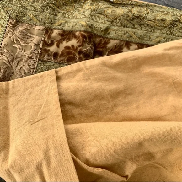 Burnout Velvet Duvet Cover Brocade Trim - Picture 6 of 11